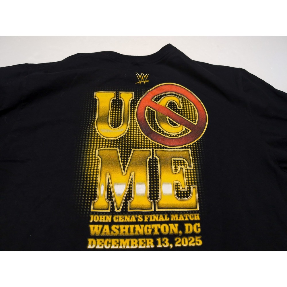 WWE Wrestling John Cena T-Shirt Thank You Final Match 2025 XL - Picture 8 of 8
